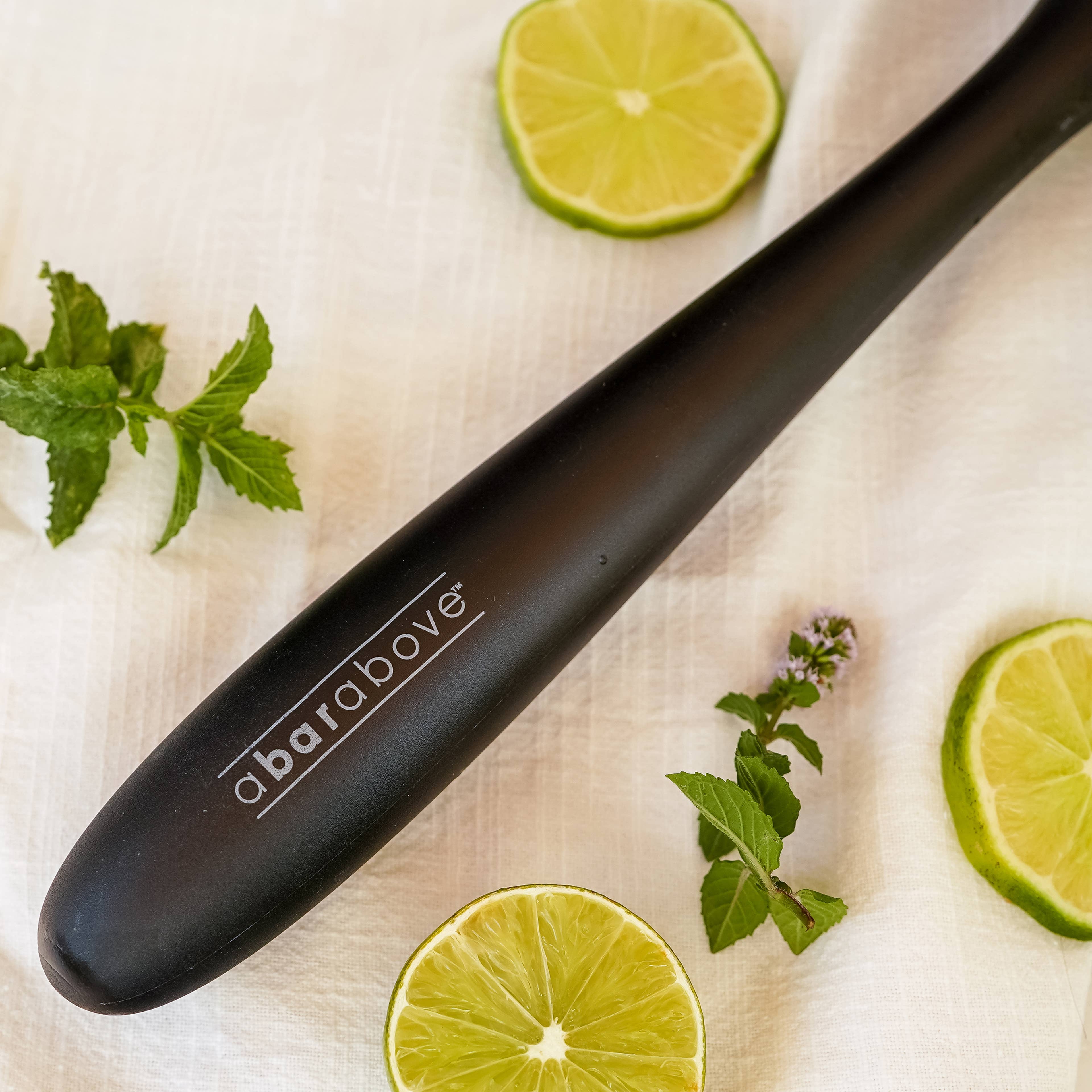 A Bar Above – wholesale Muddler – Cocktail Muddler, Extra Long Plastic - Black3