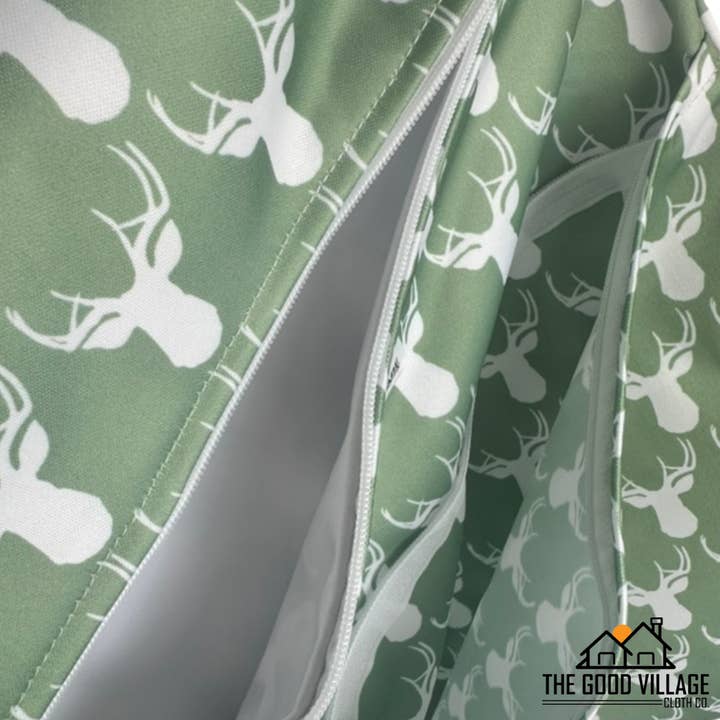 The Good Village Cloth Co + Market - Wholesale Wet Bag - Kids & Baby - Medium Wetbag | Antlers1