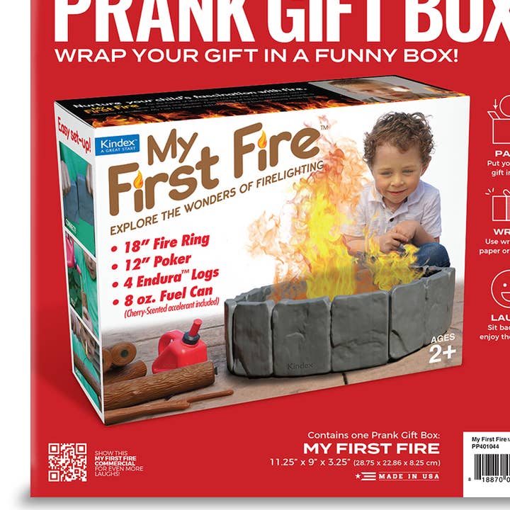 Prank Gift Box My First Fire for wholesale by Prank-O