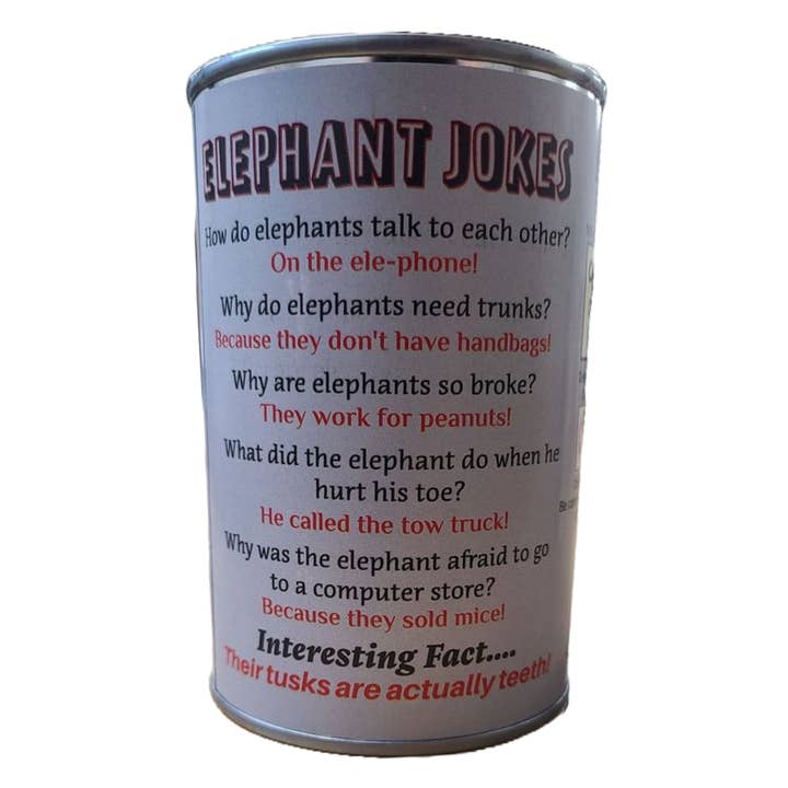 Canned Gifts - Vendita all'ingrosso Peluche - Bambini e neonati - Lottie l'elefante in scatola - Peluche con scherzi