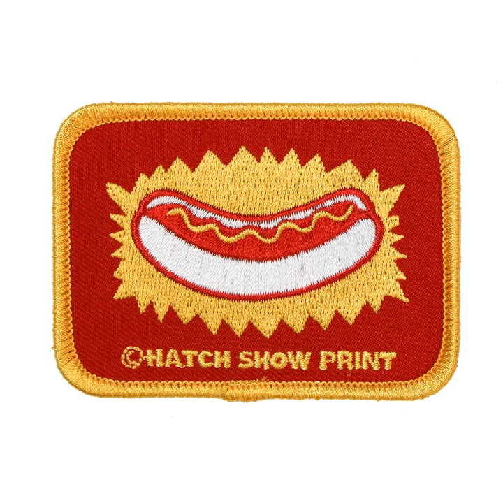 Hot Dog Patch for wholesale by Hatch Show Print