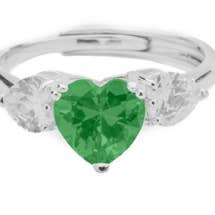 VERSTELLBARER HERZ-TRILOGIE-RING für den Großhandel von Feelings Jewels