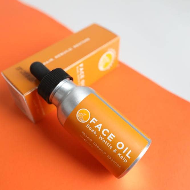 Boab, Wattle and Kelp Face Oil for wholesale by SunButter Skincare