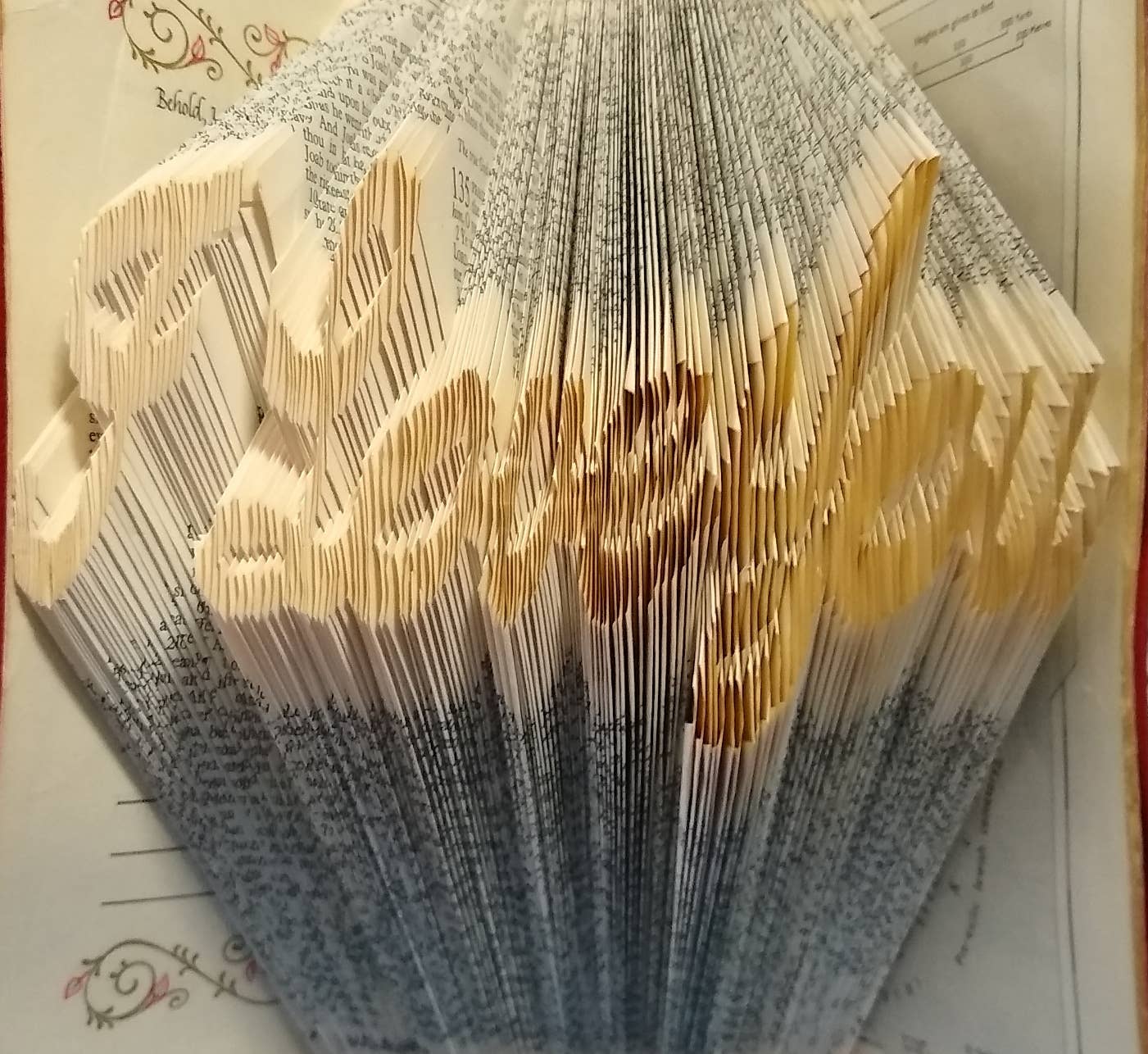 Tall Hill Upcycled - Wholesale Sculpture - Folded Book Art Sculpture15