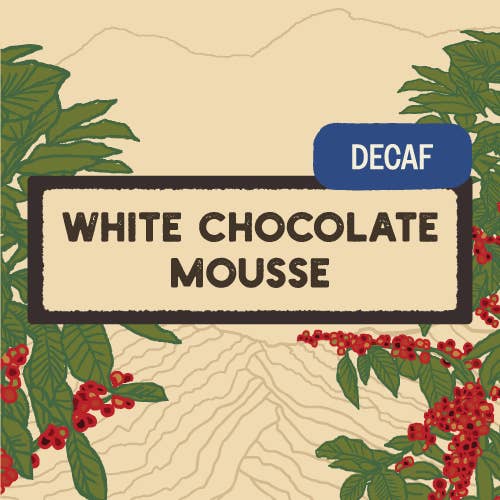 White Chocolate Mousse Flavored Coffee, Decaf for wholesale by Dark Canyon Coffee Company