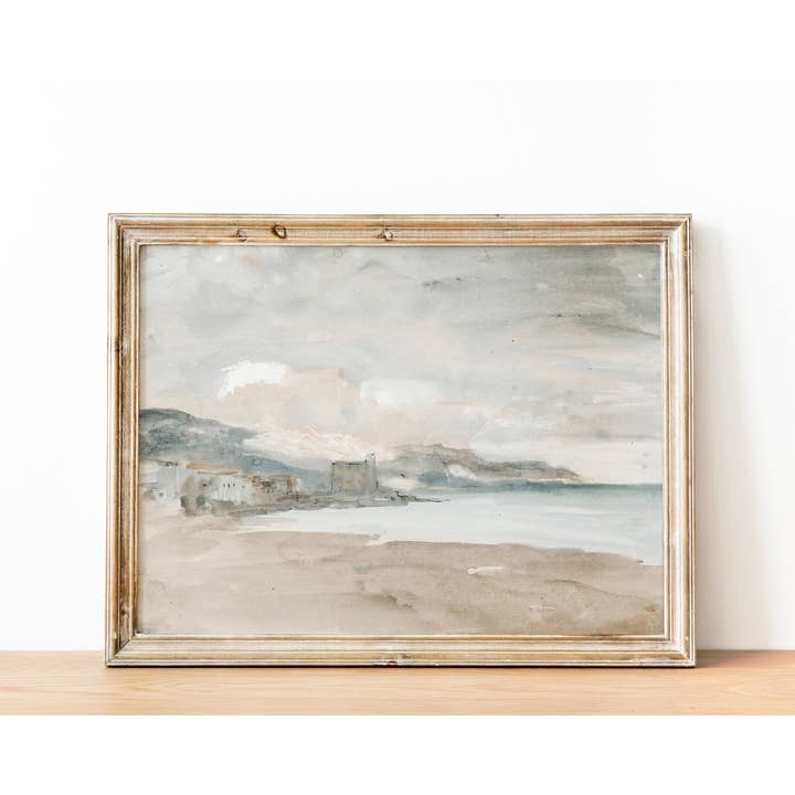 Sugar & Canvas - Wholesale Art print - European Vintage Country Coastal Beach Sea Art Print VP241