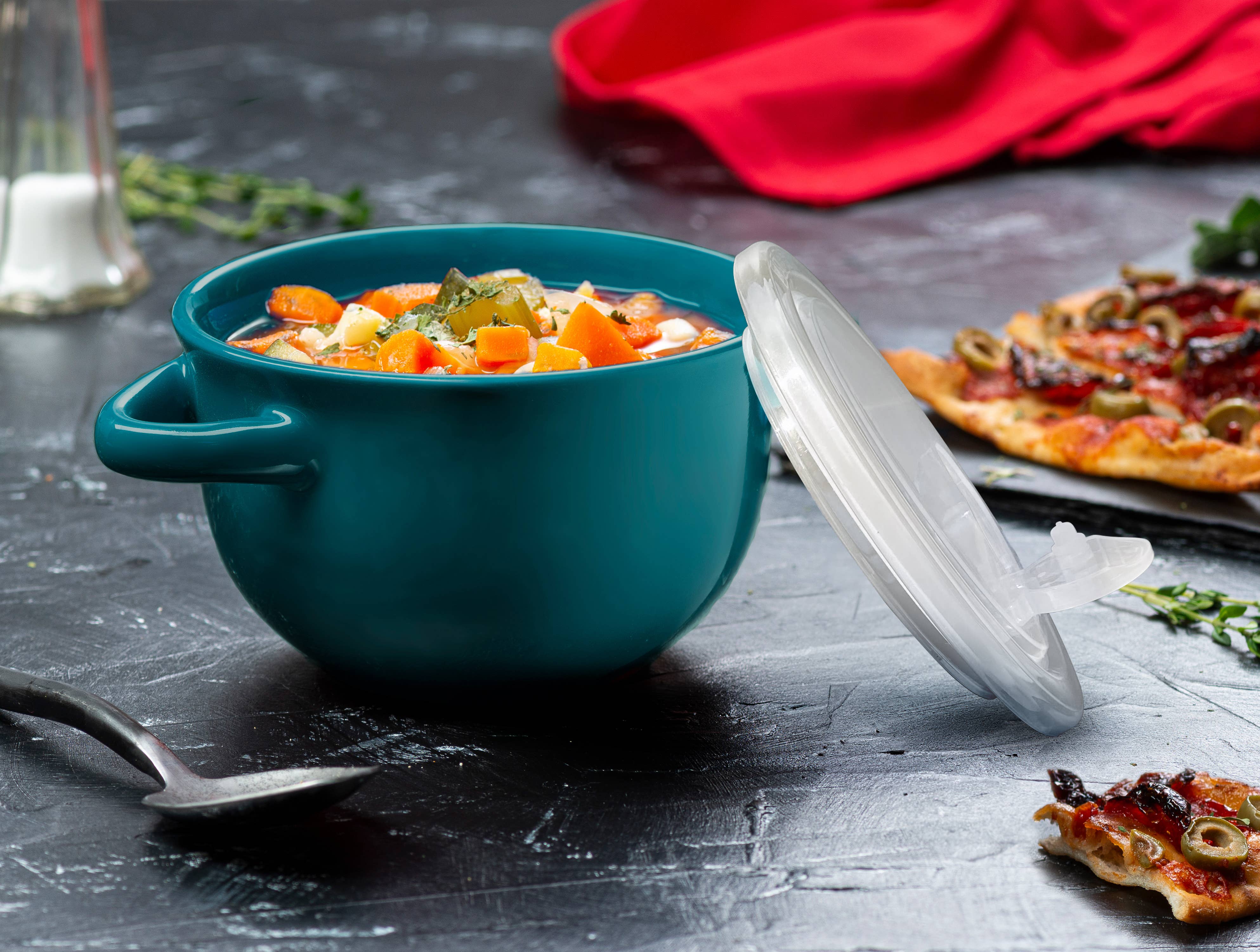 Kook - Wholesale Serve Bowl - Kook Ceramic Soup Crocks, 18 oz, Set of 411