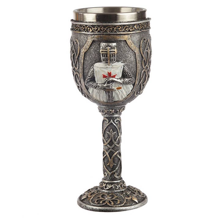 Decorative Crusader Knight Goblet for wholesale by Puckator Ltd
