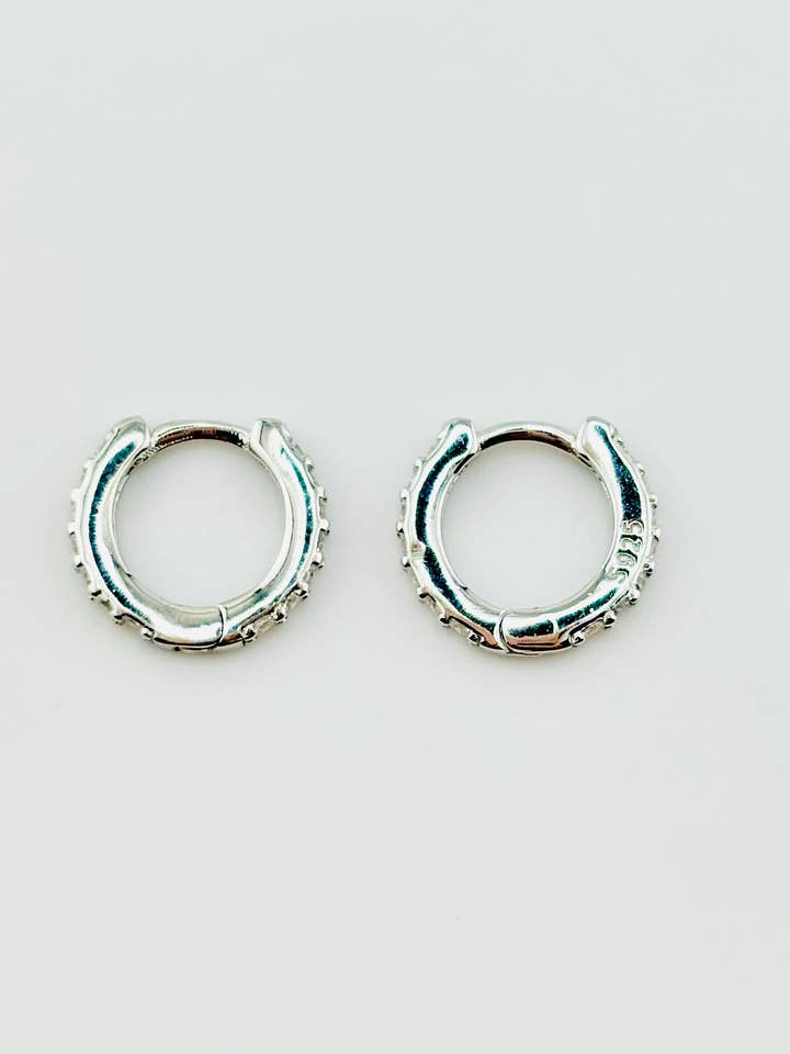 Carmen øreringe i sterlingsølv med rhinestones for engroshandel hos Bella Blu Designs