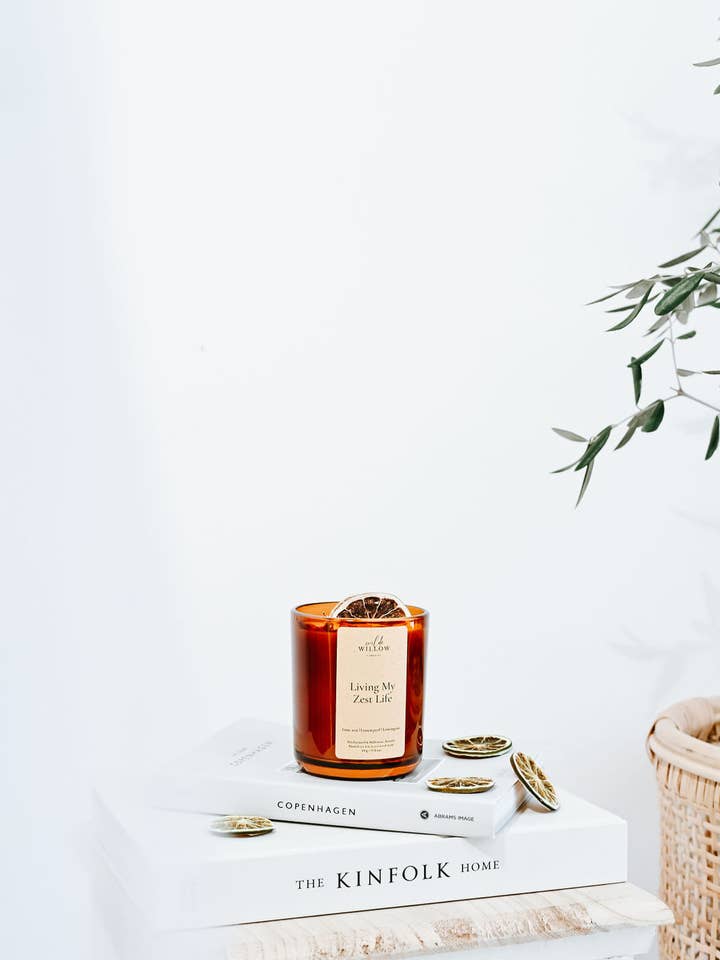Living My Zest Life for wholesale by Wilde Willow Candle Co