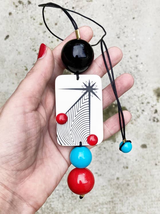 Colgante largo La Estrella para venta al por mayor de ROSSO CUORE