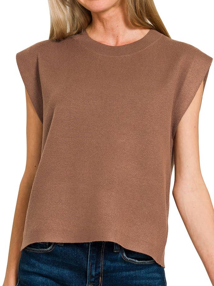 Gilet in maglione in viscosa per la vendita all'ingrosso da parte di Vanilla Monkey