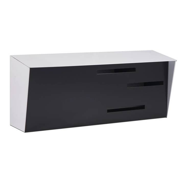 Modern Mailbox | Locking Mailbox - White/Black for wholesale by Modern Mailbox