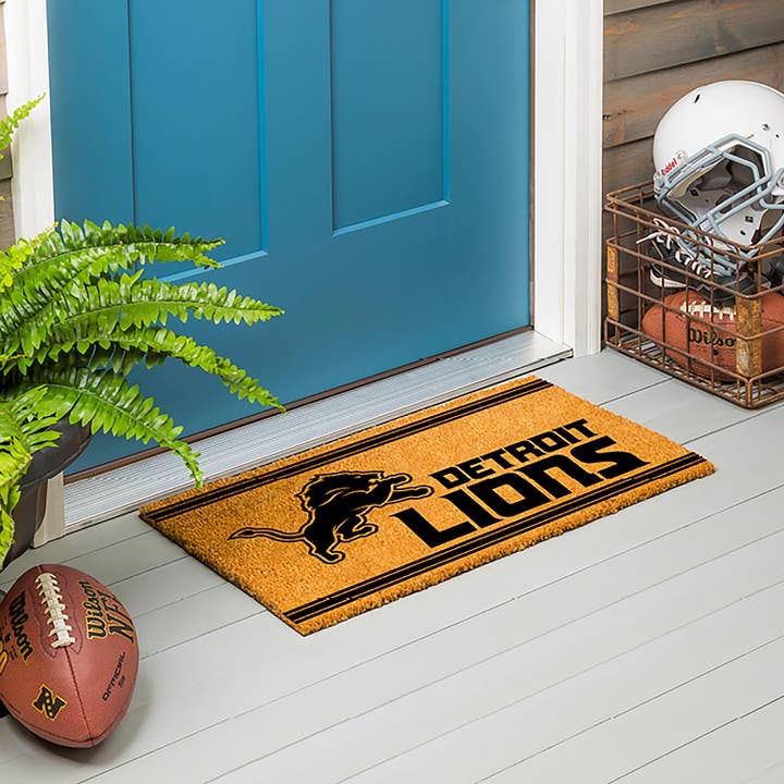 Detroit Lions, Coir Mat 1C for wholesale by Evergreen Enterprises