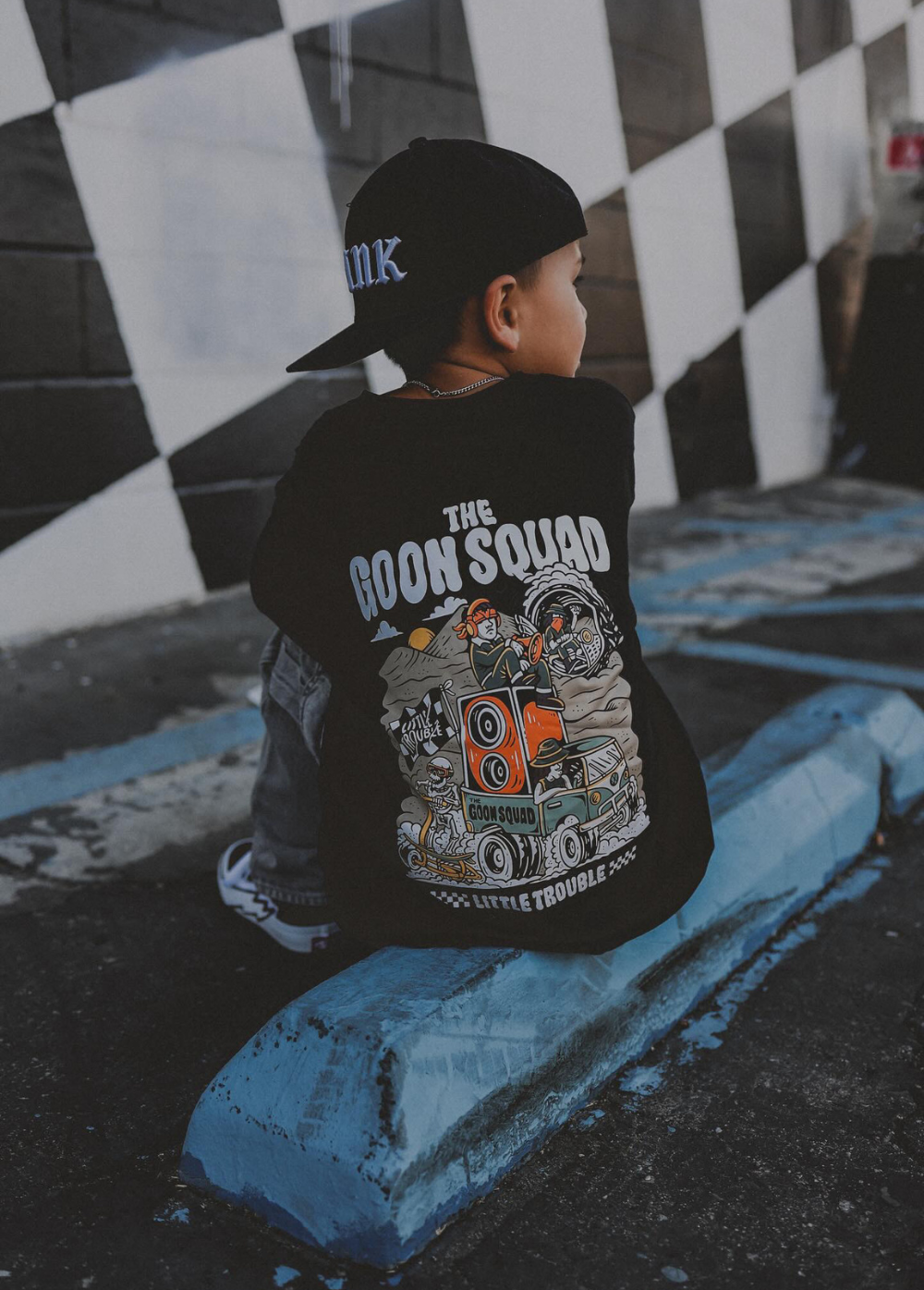 Little Trouble - Wholesale Screen Printed T-Shirt - Kids - Goon Squad Long Sleeve5