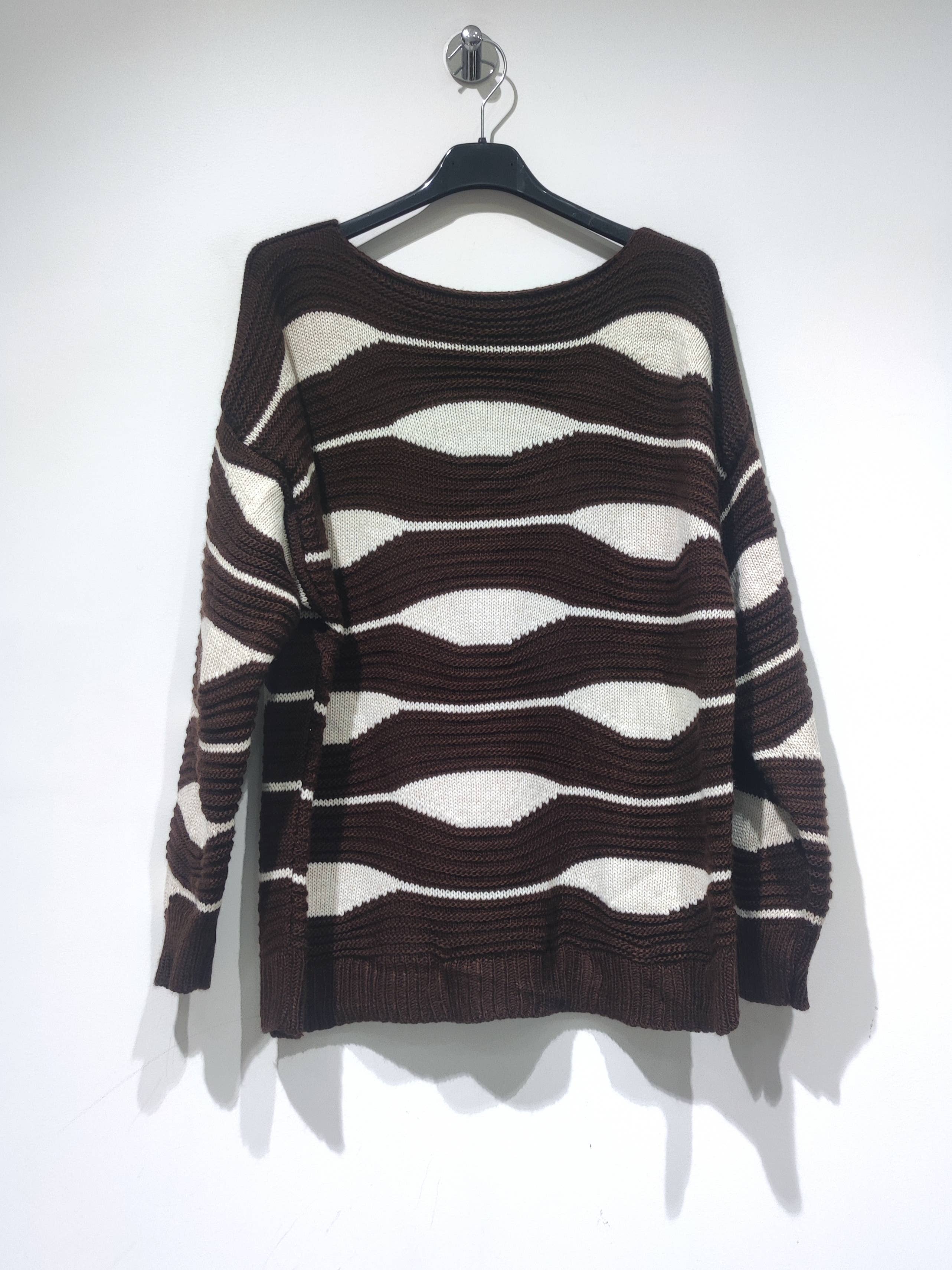 Pomelo paris - Wholesale Knit Sweater - Women's - ROMA Waves Geometry1