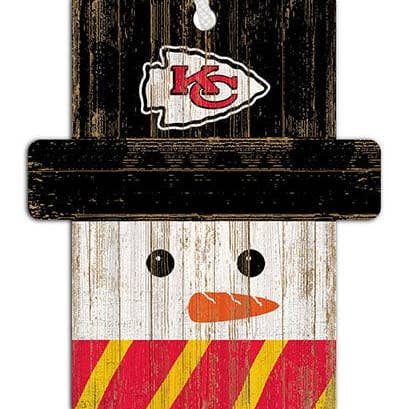 Kansas City Chiefs Snowman Ornament for wholesale by Fan Creations