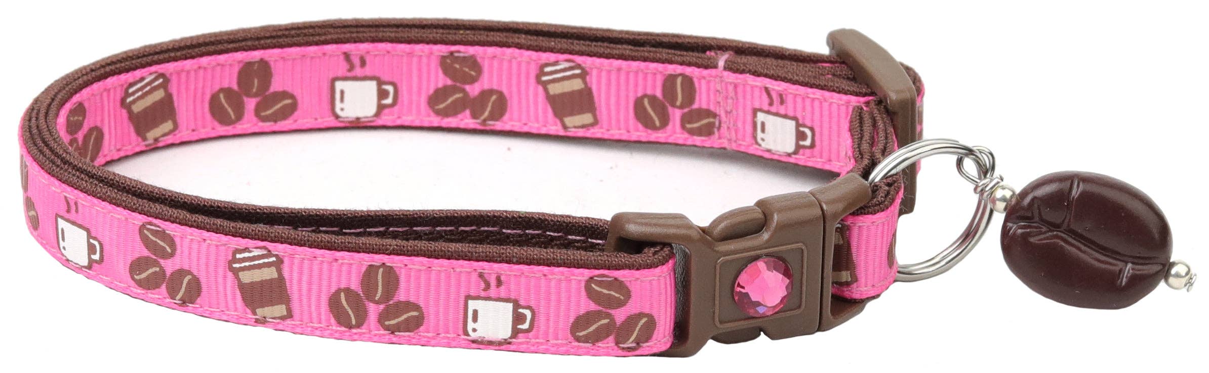 From Pugs to Persians Pet Accessories, LLC - Wholesale Pet Collar - Cat - Coffee Beans Breakaway Cat Collar47