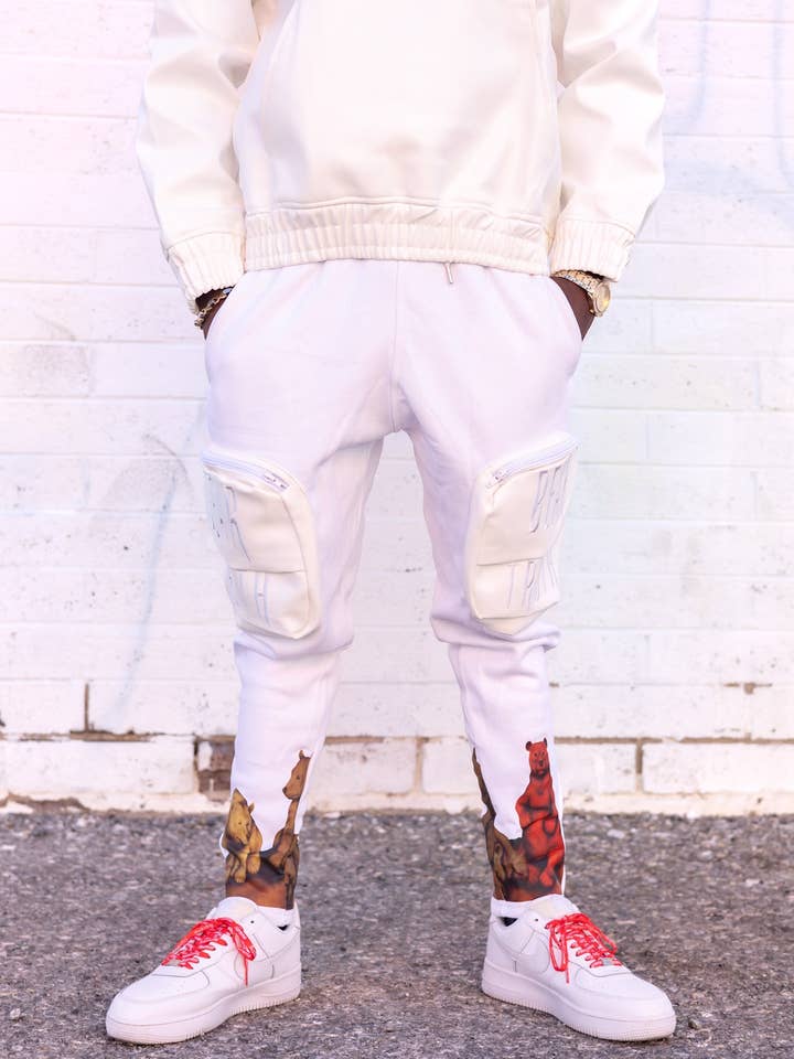 BT Joggers Cargo Leather Pockets for wholesale by Bear Truth