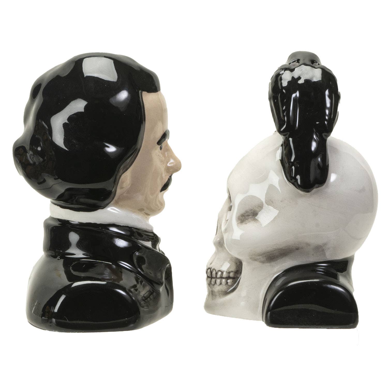Pacific Trading - Wholesale Salt & Pepper Shaker Set - Edgar Allen Poe Ceramic Salt & Pepper Shaker Set2