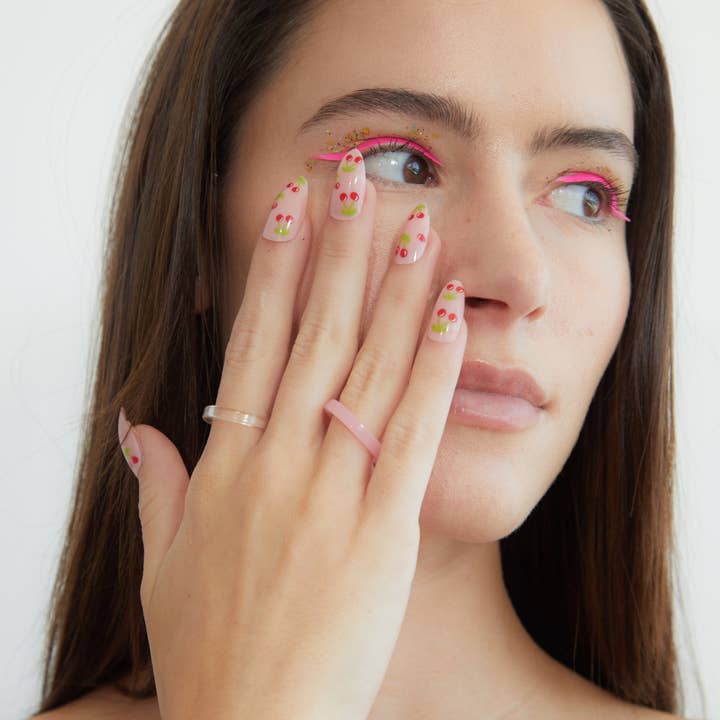 PaintLab Cherry Bomb Press-on Nails for wholesale by PaintLab