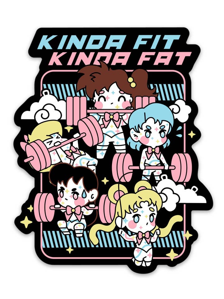 Swoler Moon Vinyl Klistermærke for engroshandel hos Kinda Fit Kinda Fat