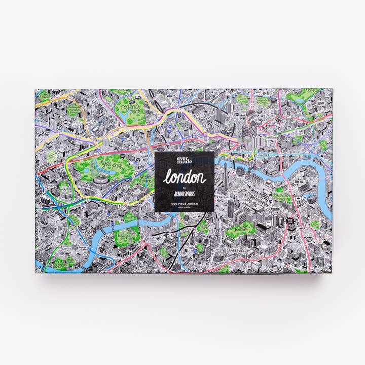 Evermade - Wholesale Puzzle - Adult - 1000 Piece Jigsaw Hand Drawn Map of London