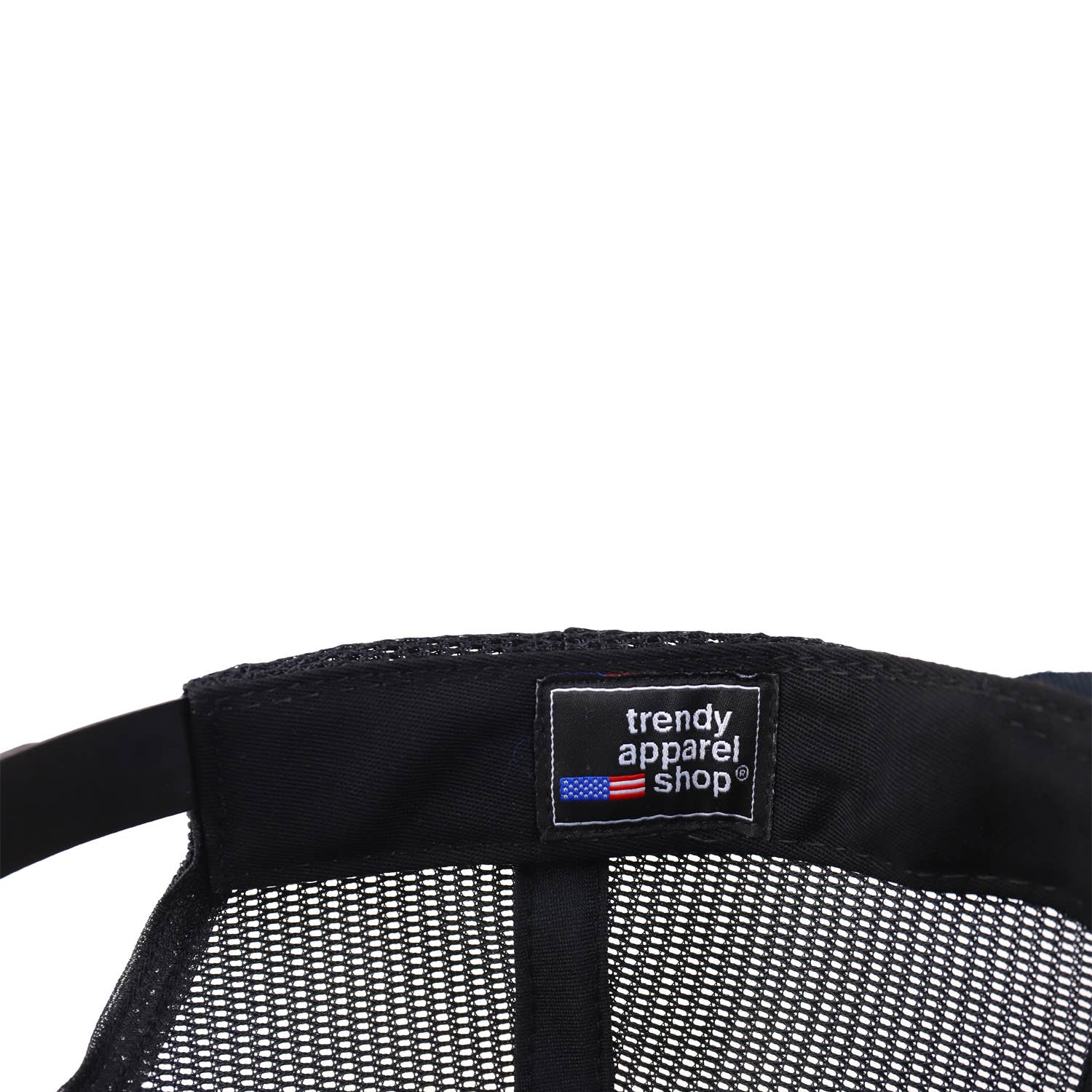 Trendy Apparel Shop - Wholesale Snapback pet - Uniseks - Gemaakt in de VS Gestructureerde platte Snapback Mesh-achterkant met 6 panelen3