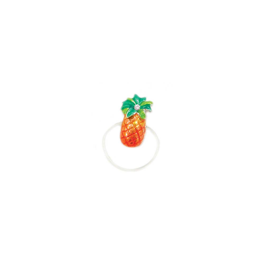 ZAD - Wholesale Toe ring - Enamel Pineapple Illusion Toe Ring0