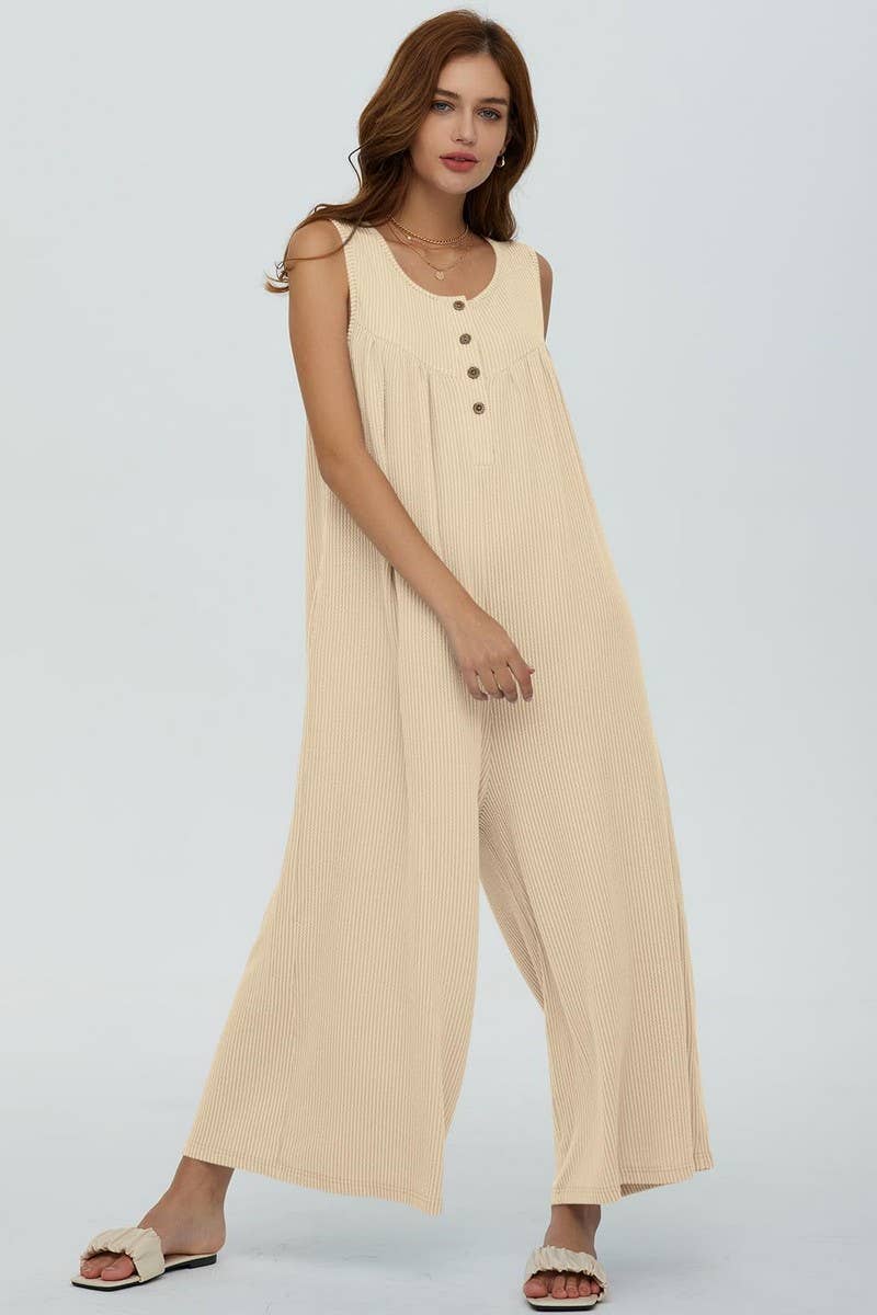 NINEXIS - Wholesale Jumpsuit - Women's - CWSJS0720_SOLID COLOR CASUAL LOOSE POCKET JUMPSUIT15