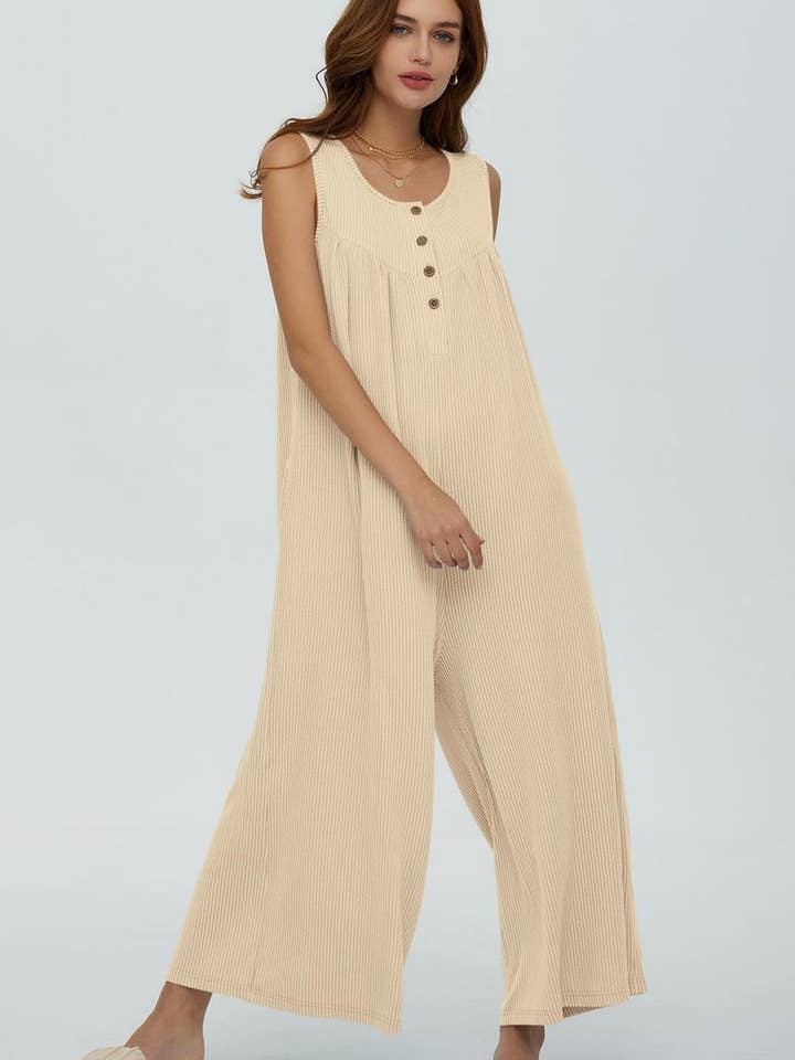 NINEXIS - Wholesale Jumpsuit - Women's - CWSJS0720_SOLID COLOR CASUAL LOOSE POCKET JUMPSUIT15