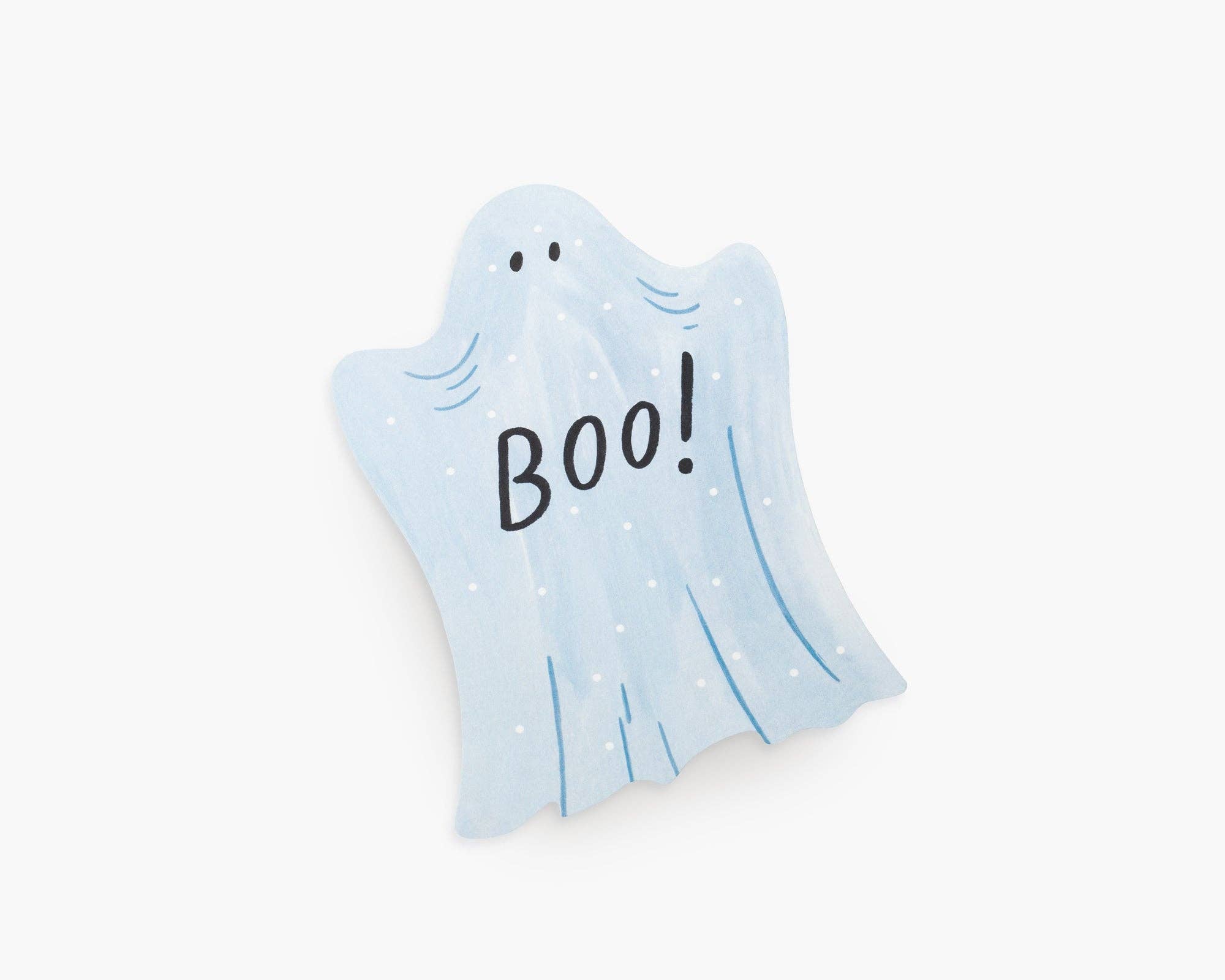 Day One Paper Co. – postal de Halloween por atacado – Cartão de Halloween Fantasma "Buu!" Recortado2