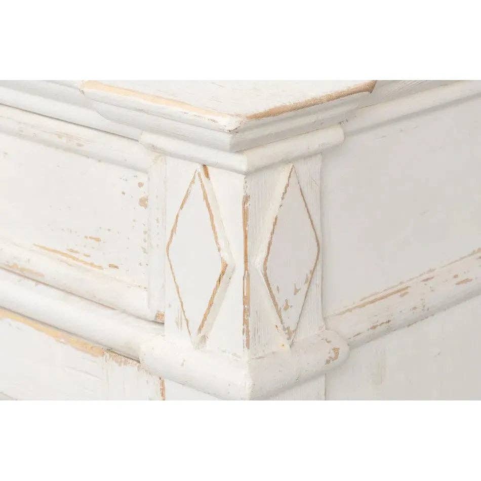 LOOMLAN - Wholesale Sideboard - Diamond Wall Sideboard Whitewash Drawers7