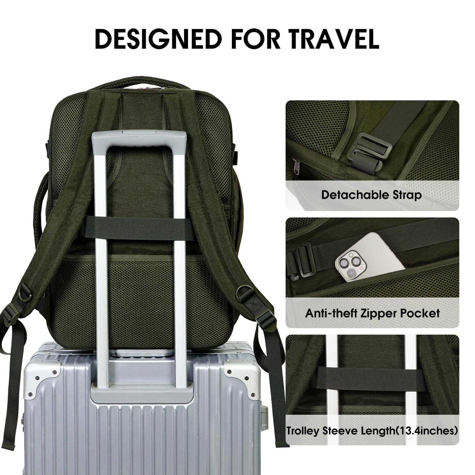 wandf - Wholesale Backpack - Unisex - Laptop Backpack 17 Inch with Wet Pocket For Spirit Airlines26