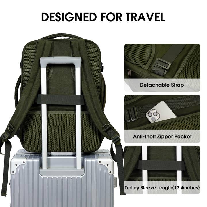 wandf - Wholesale Backpack - Unisex - Laptop Backpack 17 Inch with Wet Pocket For Spirit Airlines26