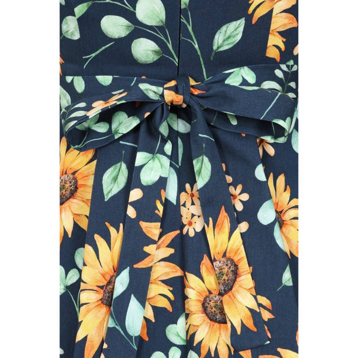 Lady V London – wholesale Dress – Women's – Tea Dress - Vintage Sunflower