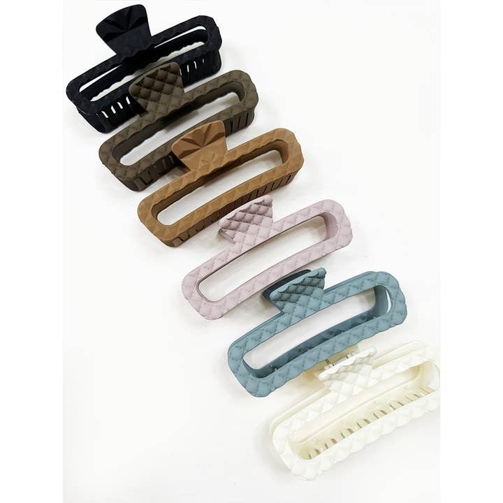 MÉLANGER LA COULEUR Pince à cheveux jumbo gaufrée en vente sur Faire4