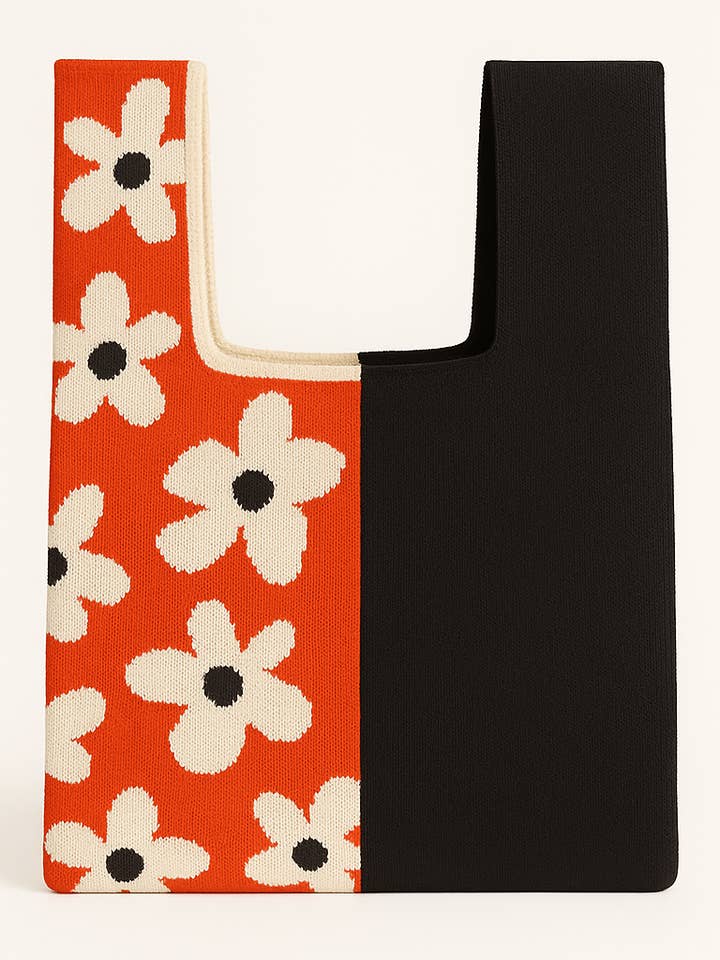 Botanical Block Collection - Knitted Bag for wholesale by TOKEII LTD