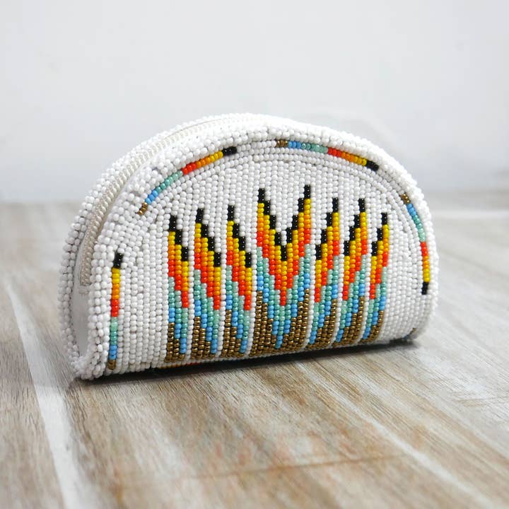 KANGURAH - Vendita all'ingrosso Portamonete - Donna - Portamonete decorato con perline, portamonete da donna con portachiavi firmato3