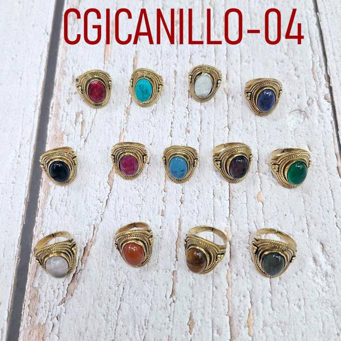 Adjustable Ring for Women in Brass with Original B2B Style for wholesale by Chenson & Gorett