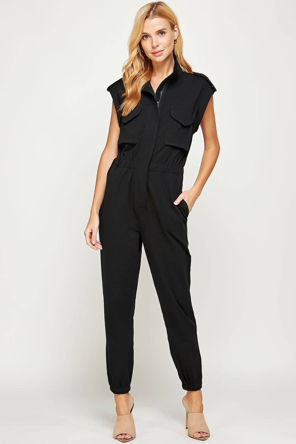 Strut & Bolt - Venta al por mayor Peto - Mujer - Mono tipo jogger sin mangas con cuello alto2