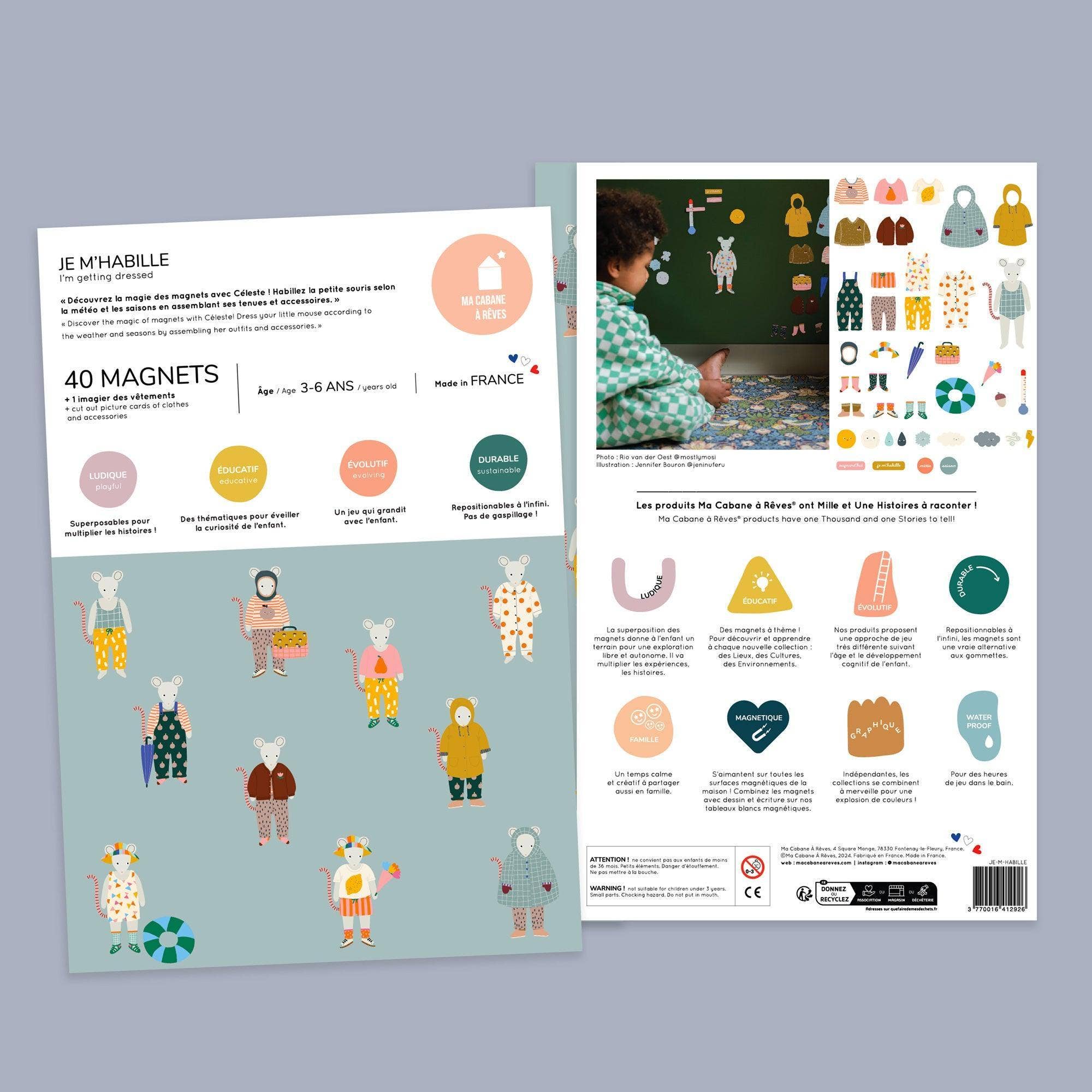 Ma Cabane à Rêves – wholesale Magnet – Child & baby – Magnetic Game I Dress Up5