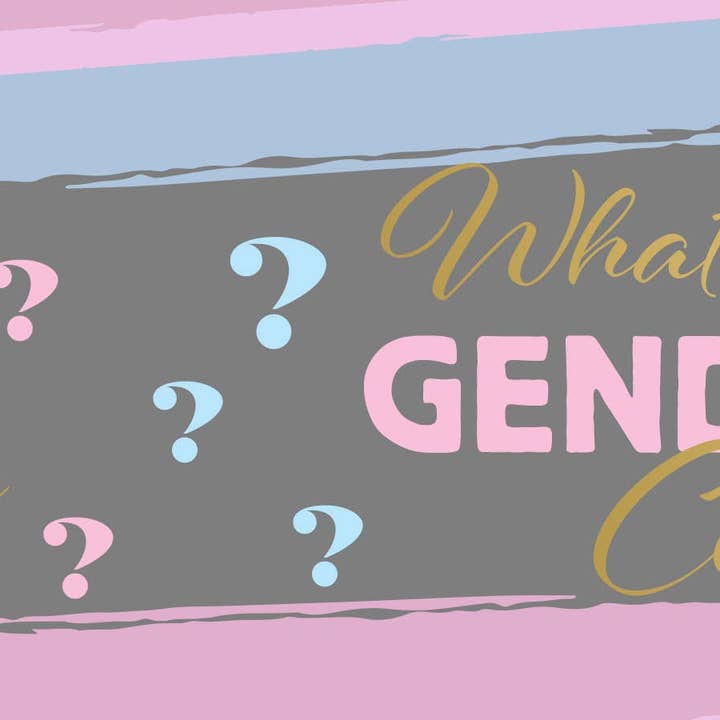 Gender Reveal Foot Prints Banner 4pk por atacado de Paper Dazzle