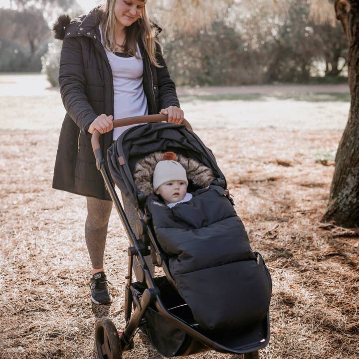 baby luno - Wholesale Pram cover/accessory - baby luno Nordic Footmuff Pram Liner - Classic Black2