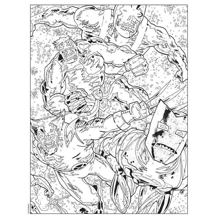 Simon & Schuster - Wholesale Coloring & Activity Book - Adult - Marvel Zombies Color-by-Number by Editors of Thunder Bay Press8