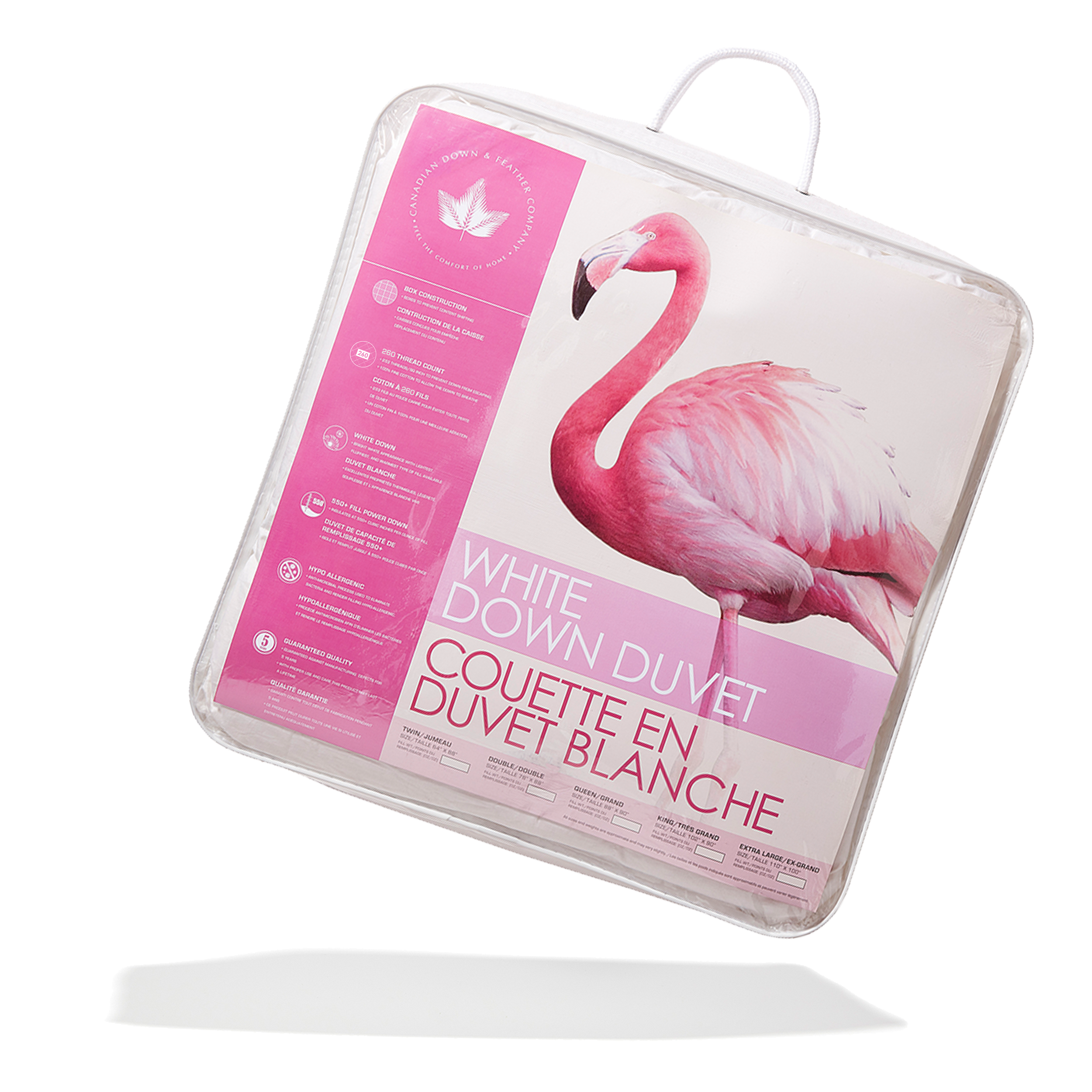 Canadian Down & Feather Company - Vente Housses de couette - 550 Couette en duvet Loft Blanc1