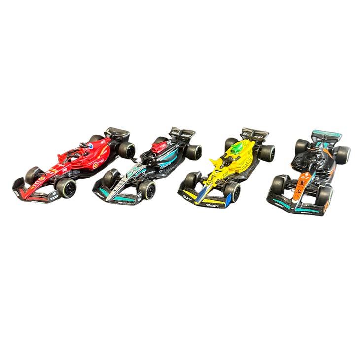 5” Formula 1 Style Die-Cast Race Car – Assorted Colors (12pc Display) MSF1 for wholesale by Modek Sports