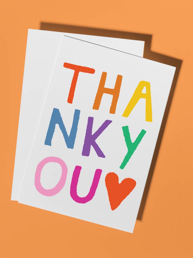 THANK YOU HEART for wholesale by Los Feliz Goods