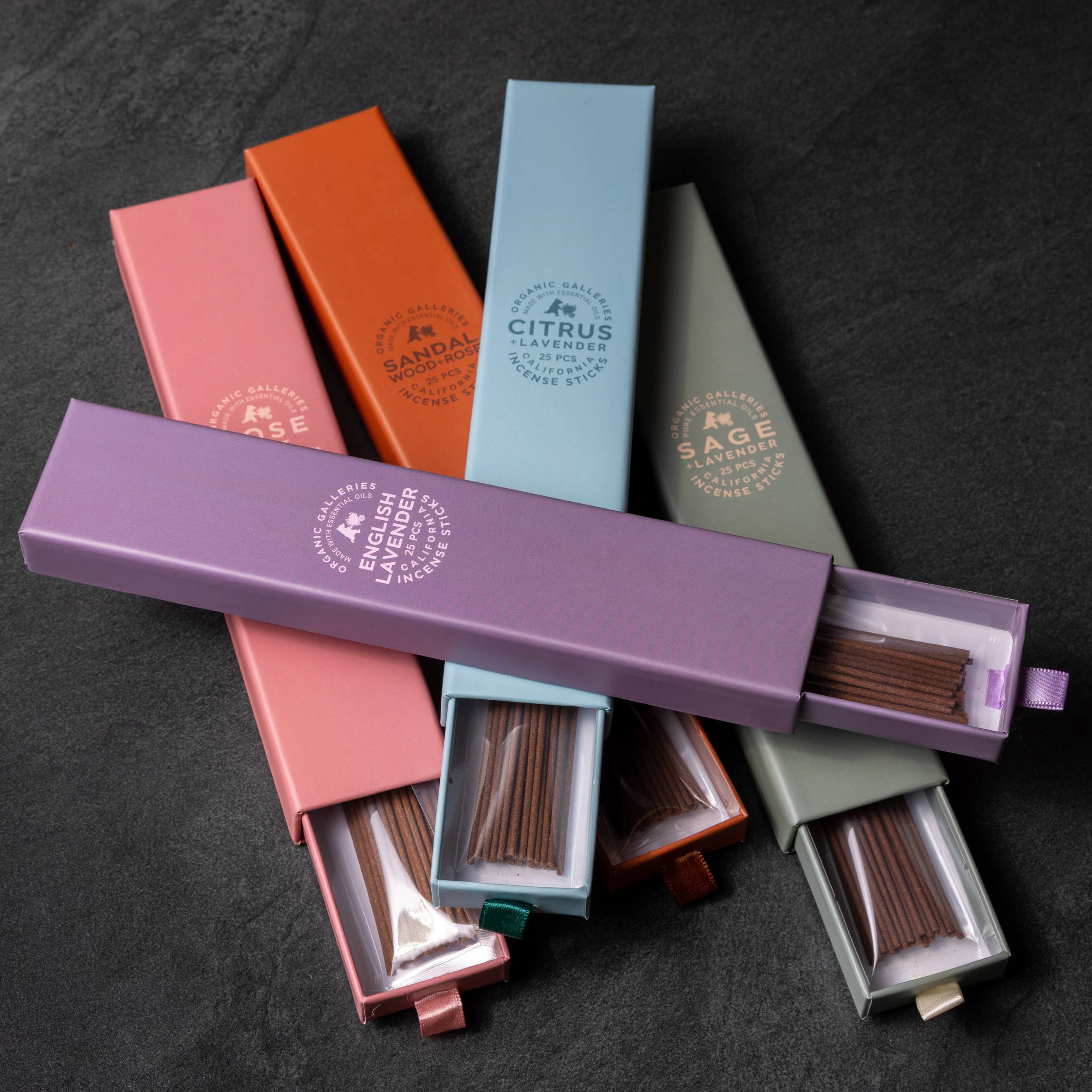 123 Farm - Wholesale Incense - Sandalwood + Rose Aromatherapy Incense Sticks – 25 Pcs Boxed3