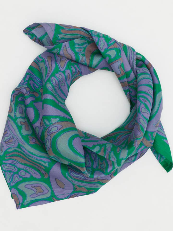 Vintage Silk Bandana - No. 250415 for wholesale by Anchal